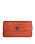 Bottega Veneta Turnlock Clutch, front view